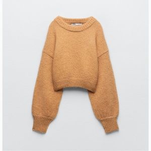 Zara Cropped Knit Sweater